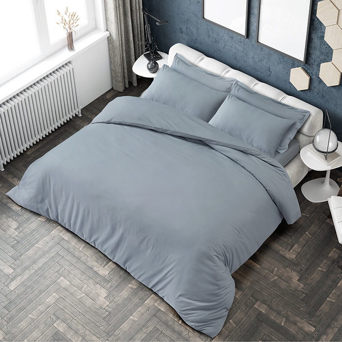 Duvet Cover Set in Light Grey