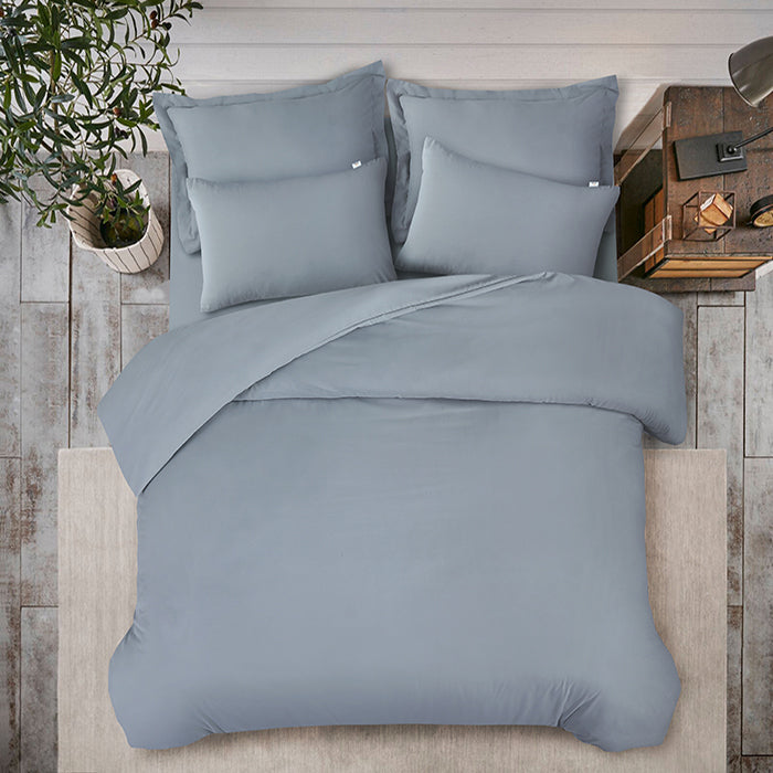 Duvet Cover Set in Light Grey