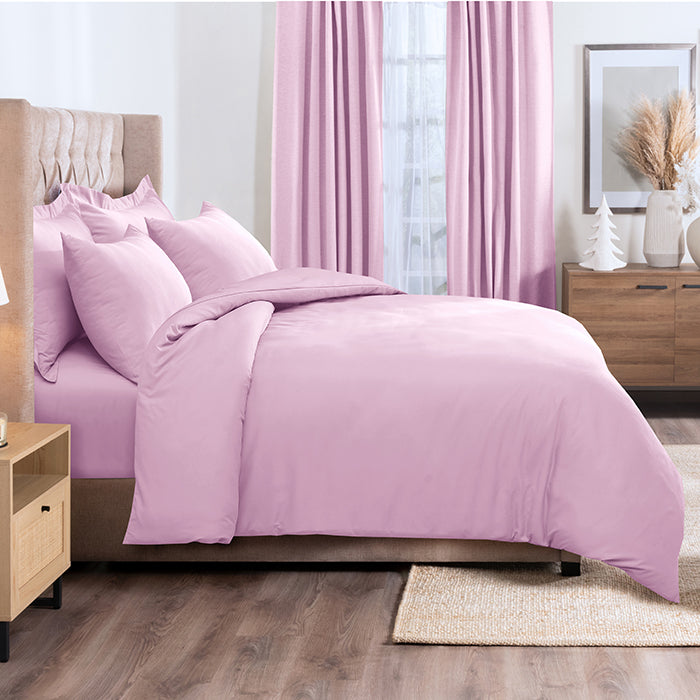 Duvet Cover Set in Light Pink