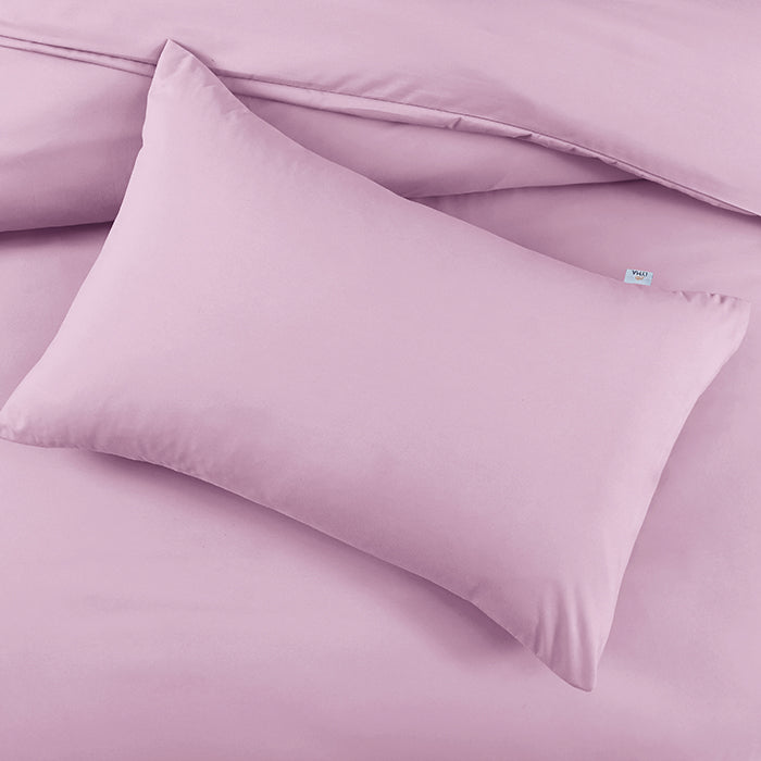 Duvet Cover Set in Light Pink