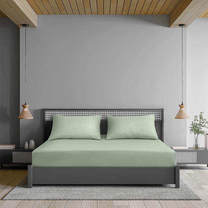 Fitted Sheet in Sage Green