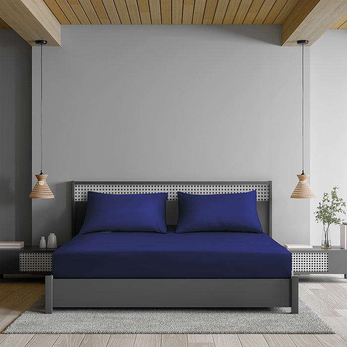 Fitted Sheet in Navy