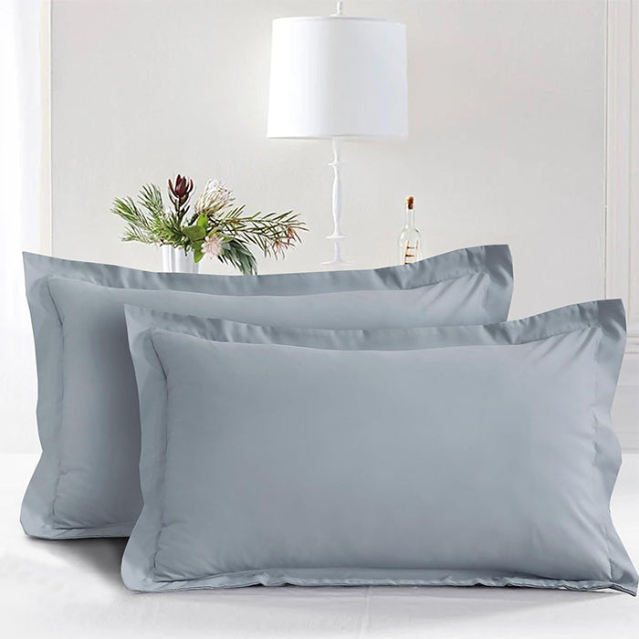 Pillowcase in Light Grey Oxford