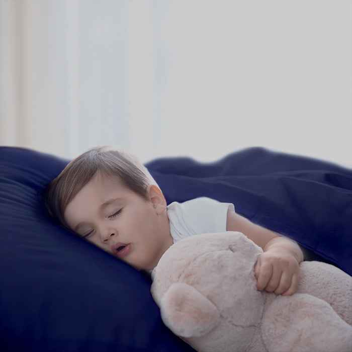 Pillowcase in Navy Oxford