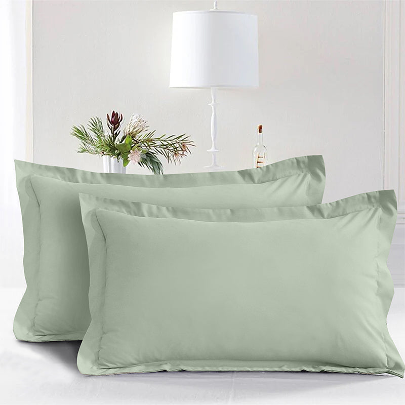 Pillowcase in Sage Green Oxford