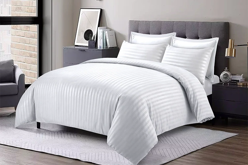 Duvet Cover Embossed Stripes