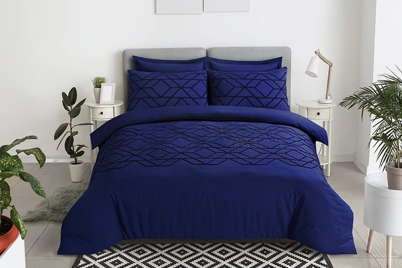 Duvet Cover Tufted Geometric