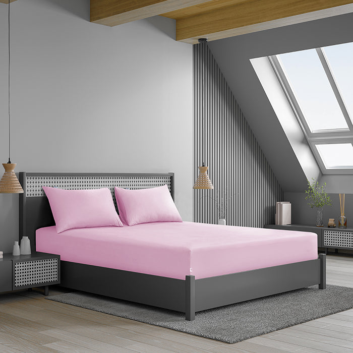 Fitted Sheet in Light Pink