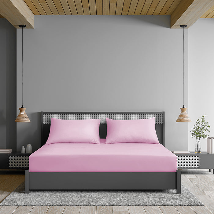 Fitted Sheet in Light Pink