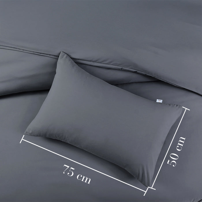 Pillowcase in Dark Grey Housewife