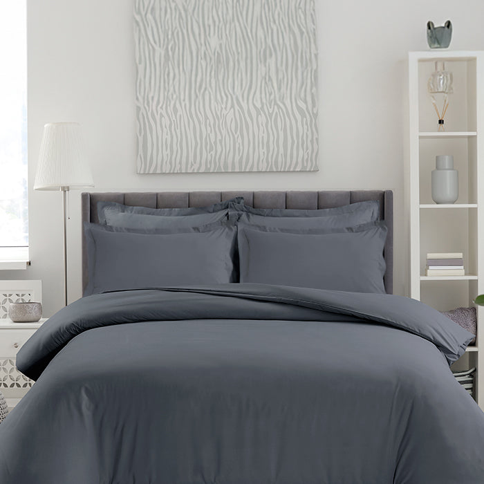 Pillowcase in Dark Grey Oxford