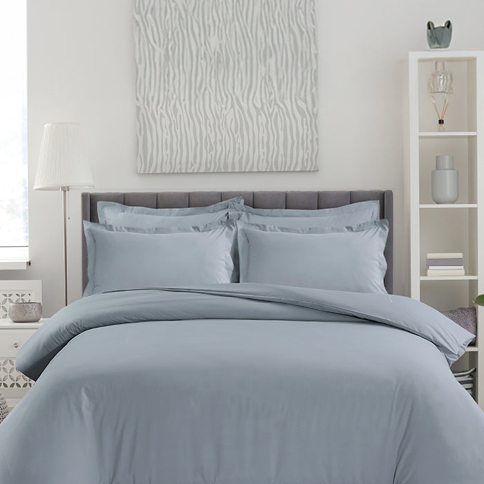 Pillowcase in Light Grey Oxford