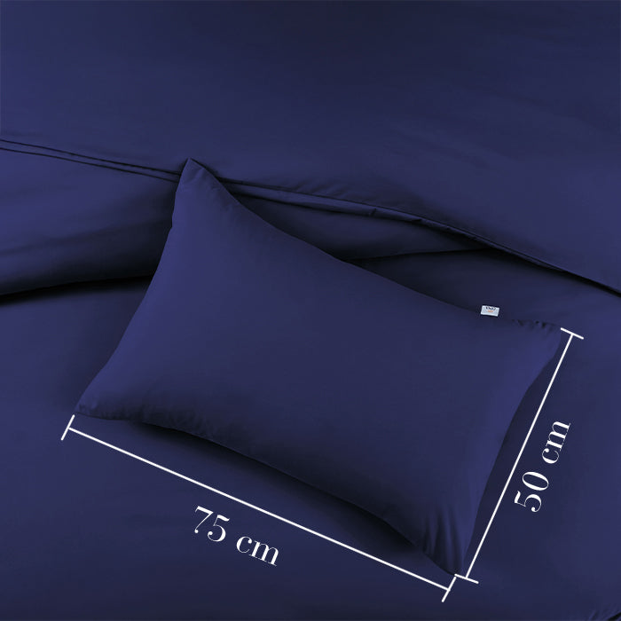 Pillowcase in Navy Housewife